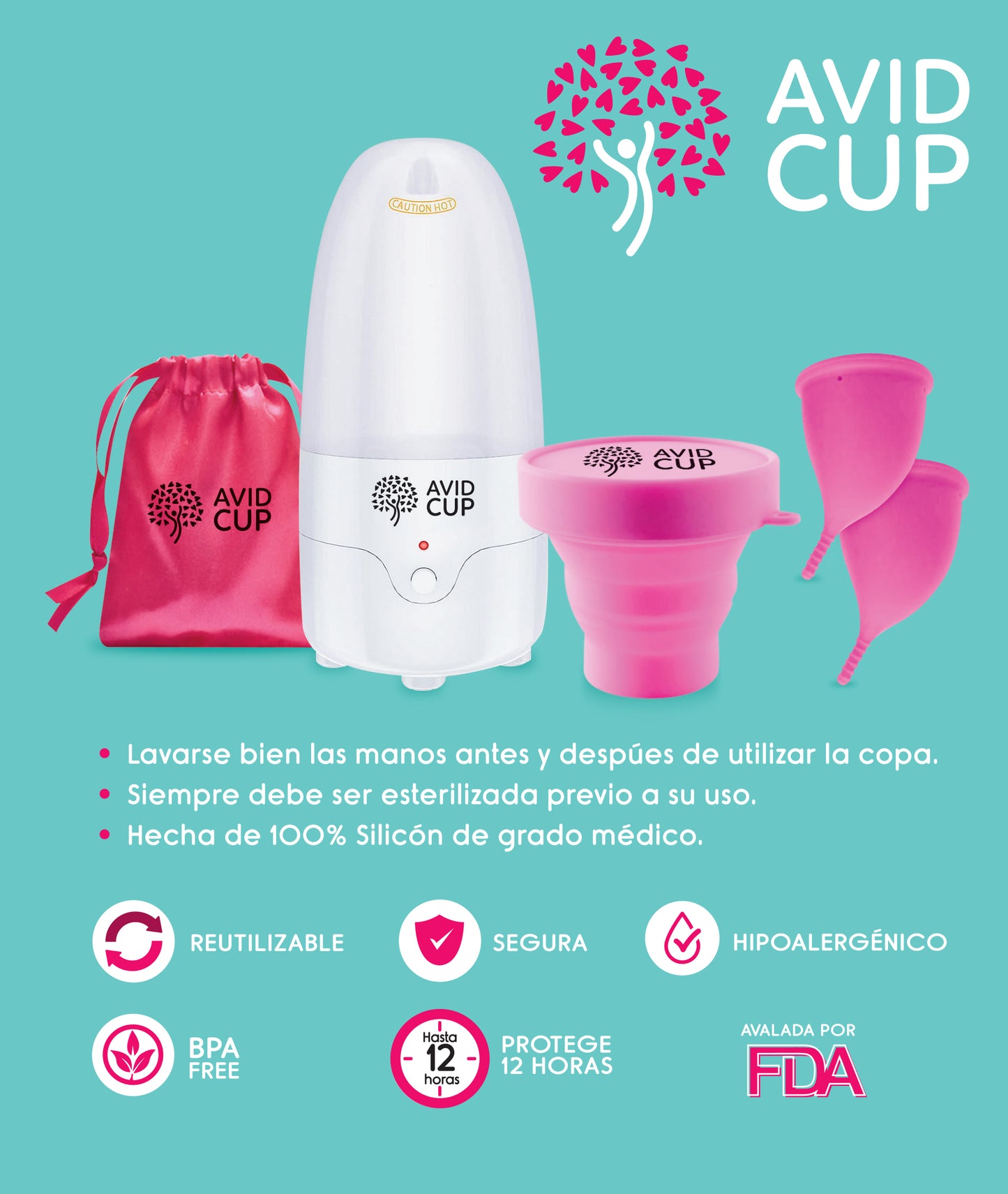 Kit de Copa Menstrual Talla S