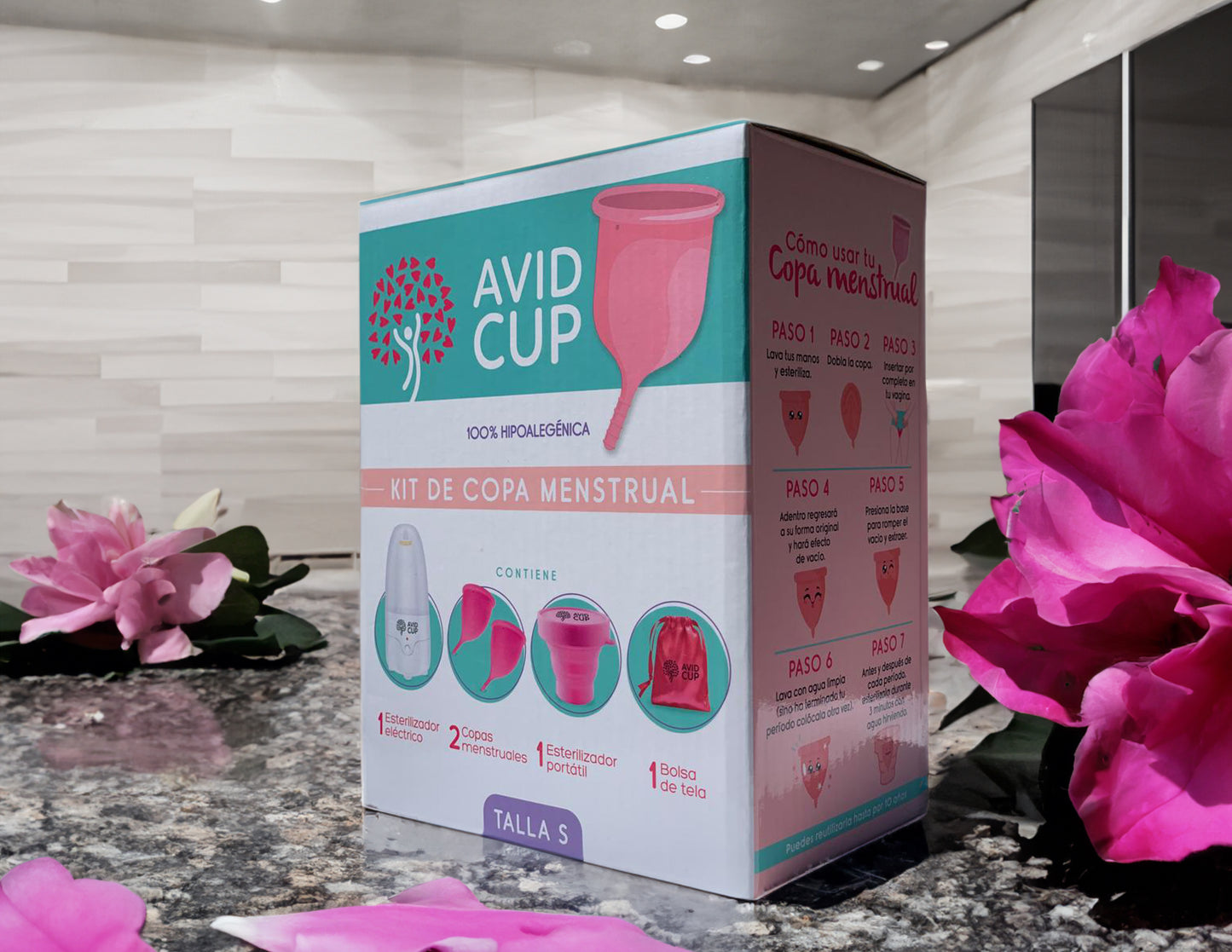 Kit de Copa Menstrual Talla S
